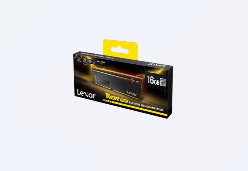 Lexar LD5U16G60C36BV-RGS DDR5 UDIMM 16GB 6000 MT/s 1.35V CL36 THOR G2 OC Blac...