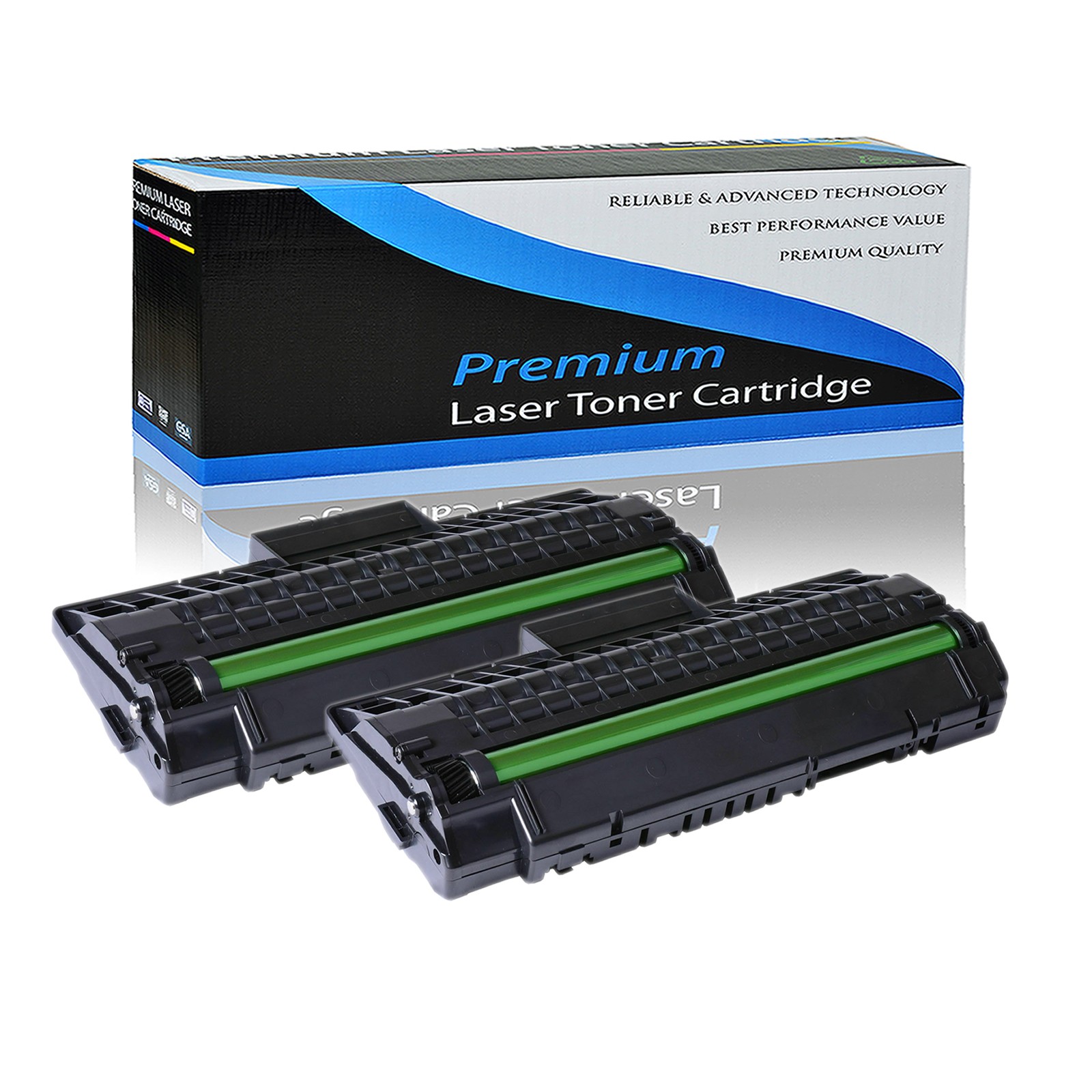 2PK SCX4200 Black Toner Cartridge Compatible for Samsung SCX-4200 SCX-D4200A