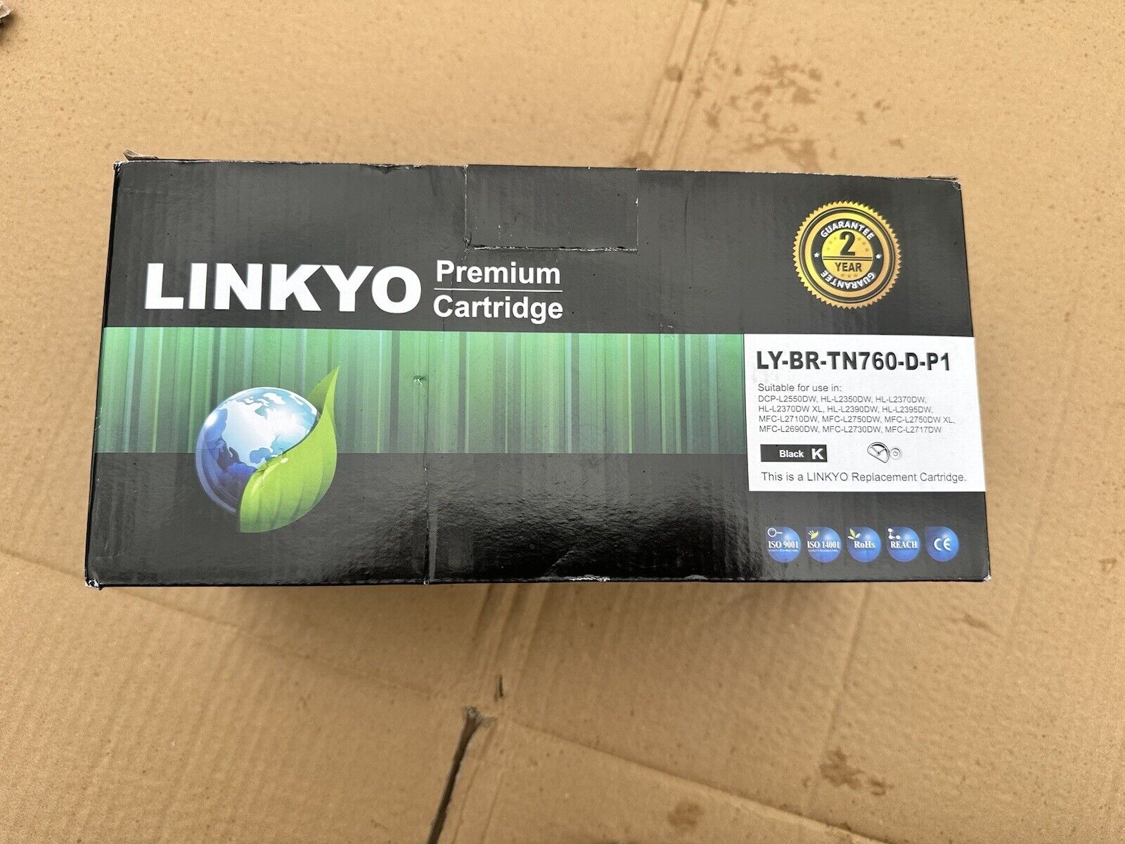 LINKYO PREMIUM Cartridge LY-BR-TN760-D-P1 for Brother TN760 Black K