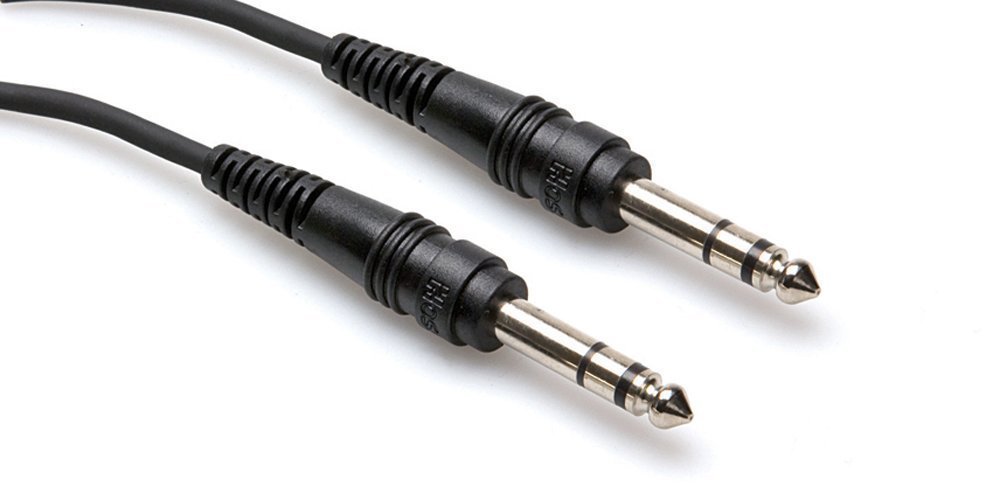 Hosa CSS-105 1/4 inch TRS to 1/4 inch TRS Balanced Interconnect Cable, 5 feet