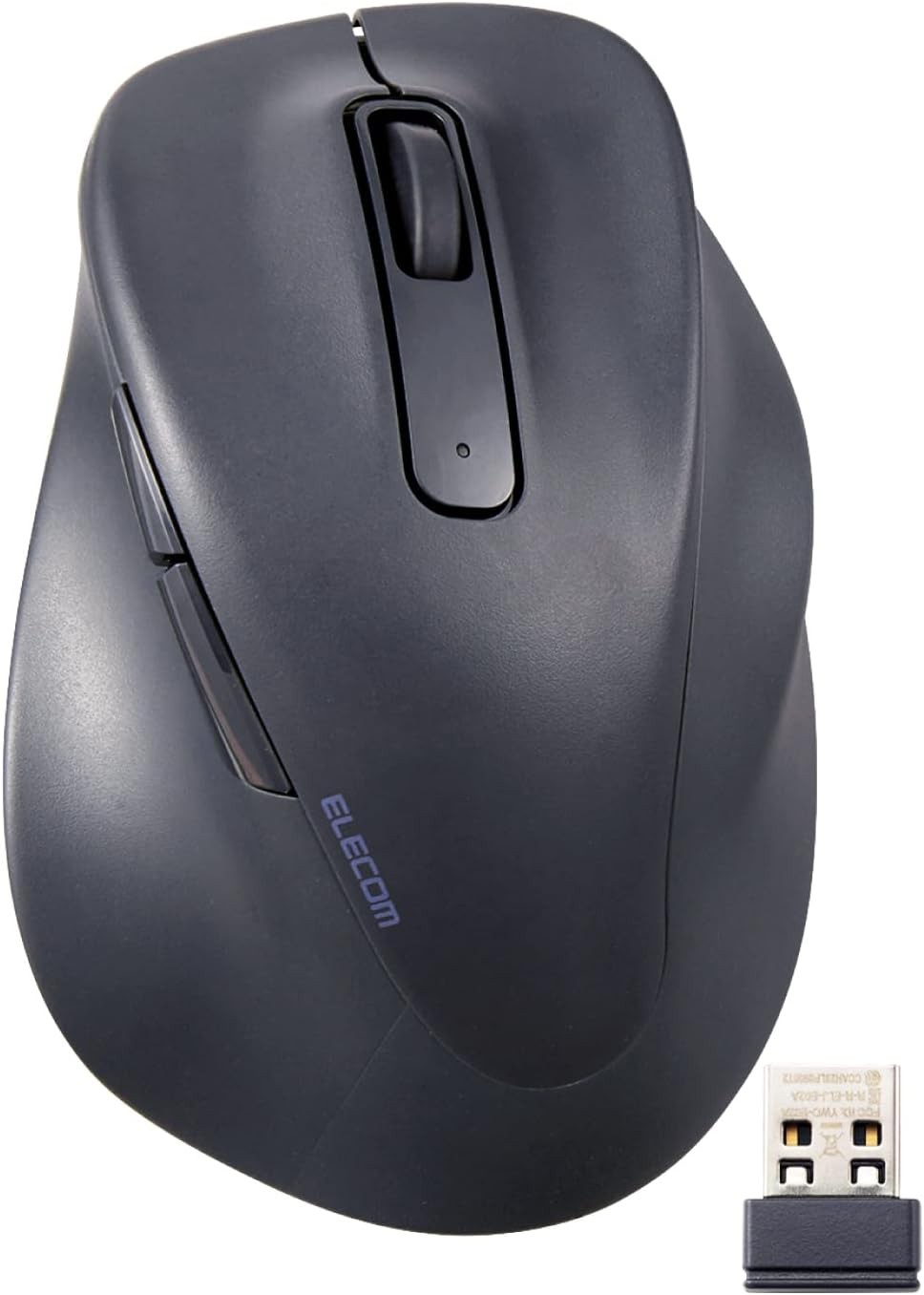 ELECOM EX-G 2.4GHz Silent XL Wireless Mouse, Black, M-XGXL30DBSKBK