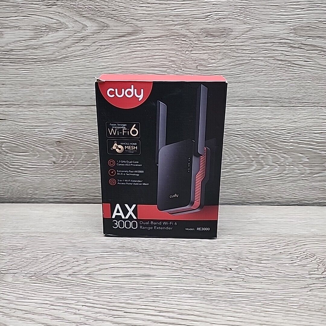 Cudy RE3000 AX3000 Wireless Dual Band WiFi 6 Range Extender / Repeater / Booster