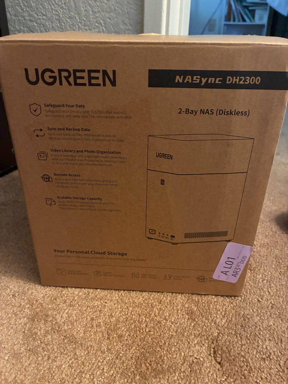 UGREEN NASync DH2300 2-Bay Network Attached Storage NAS - Diskless