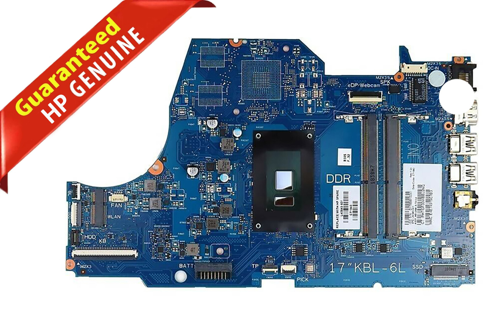 HP 17-BY0021DX 17T-BY000 Intel Core I5-7200U Motherboard L40643-001 L40829-601