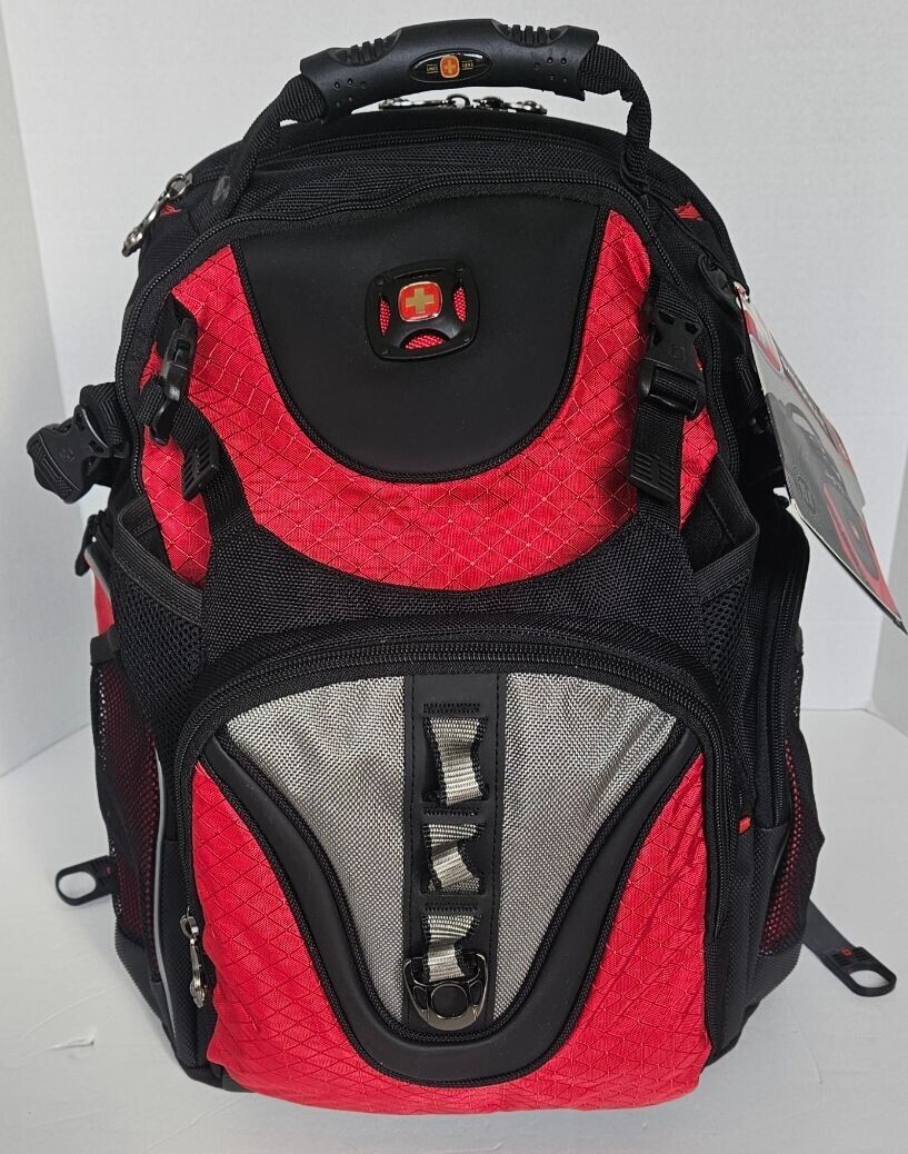 SWISS GEAR WENGER MAXXUM Backpack 15.4\'\' Bright Red NEW WITH TAGS L@@K