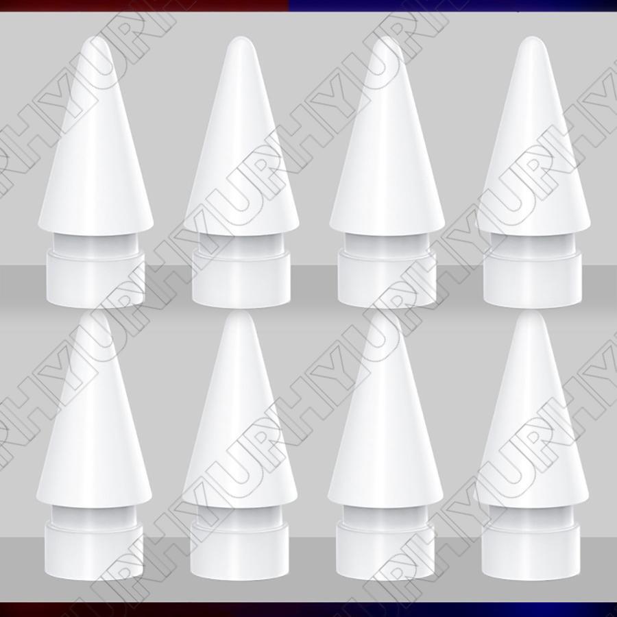 8pcs White Spare Nib Tips For Apple Pro Pencil 1st Gen 2nd Gen Pen Nibs