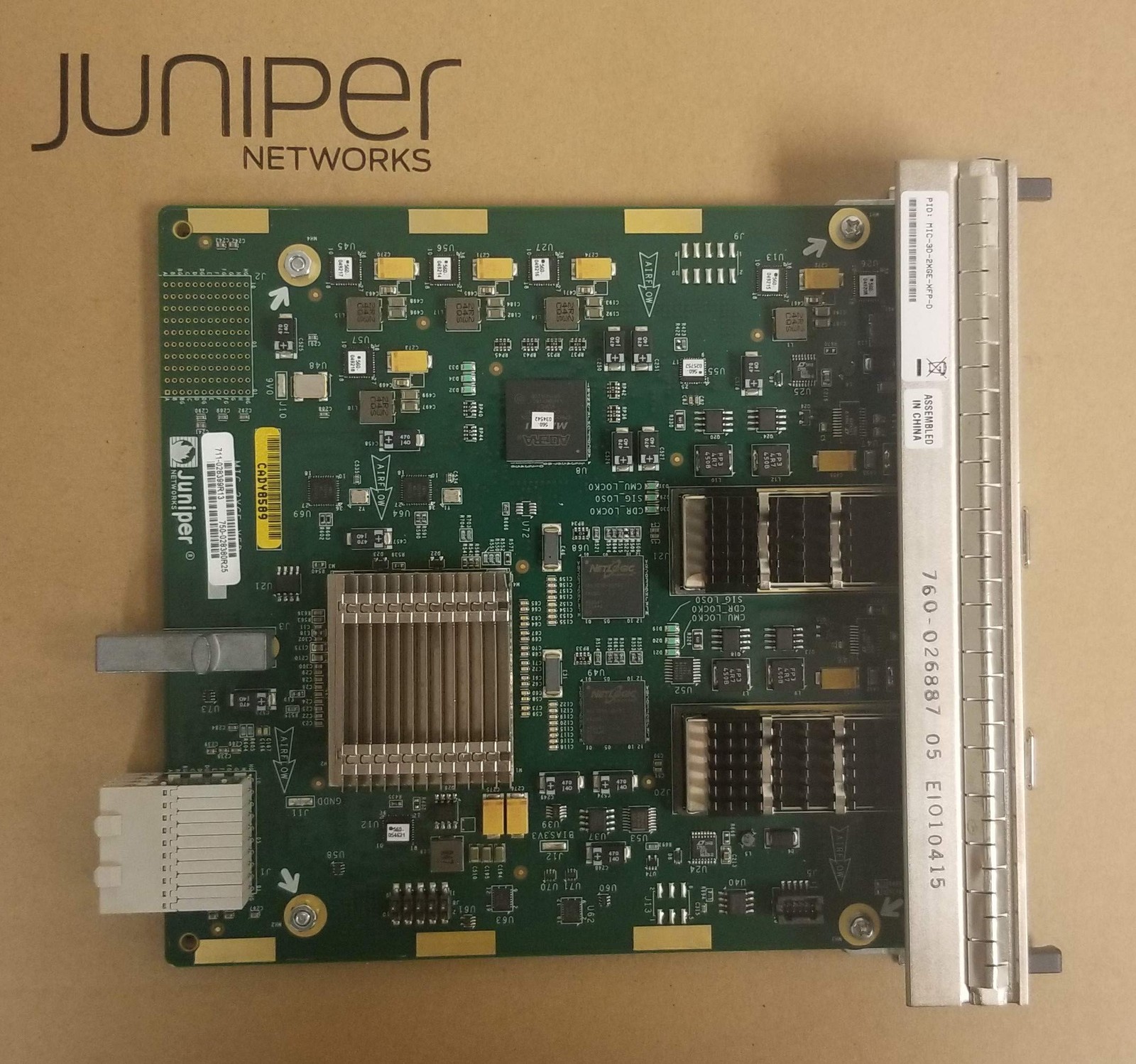 Juniper Networks MIC-3D-2XGE-XFP Interface Card