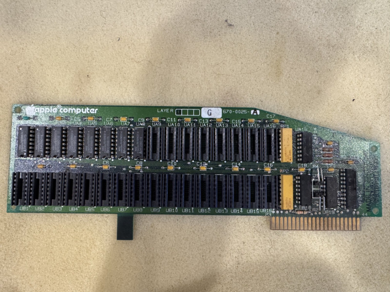 Apple Computer 670-0025-A Memory Expansion Card Vintage For Apple IIgs