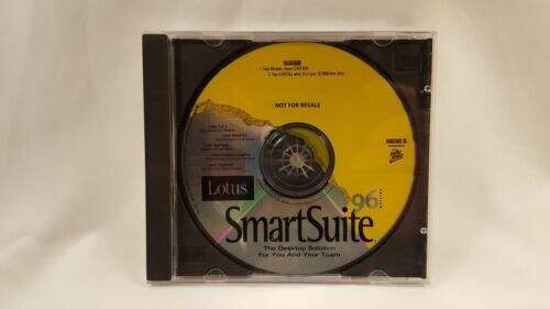 Lotus SMART SUITE '96 (1996) 1-2-3, Word Pro +3 / CD-ROM / PC (NOT FOR RESALE)