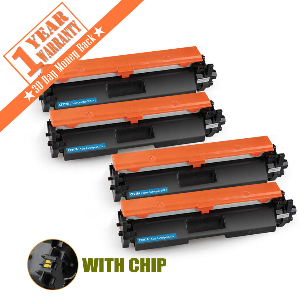 4PK Compatible Toner for HP CF217A CHIP LaserJet M130fn M130fw M130nw Printer