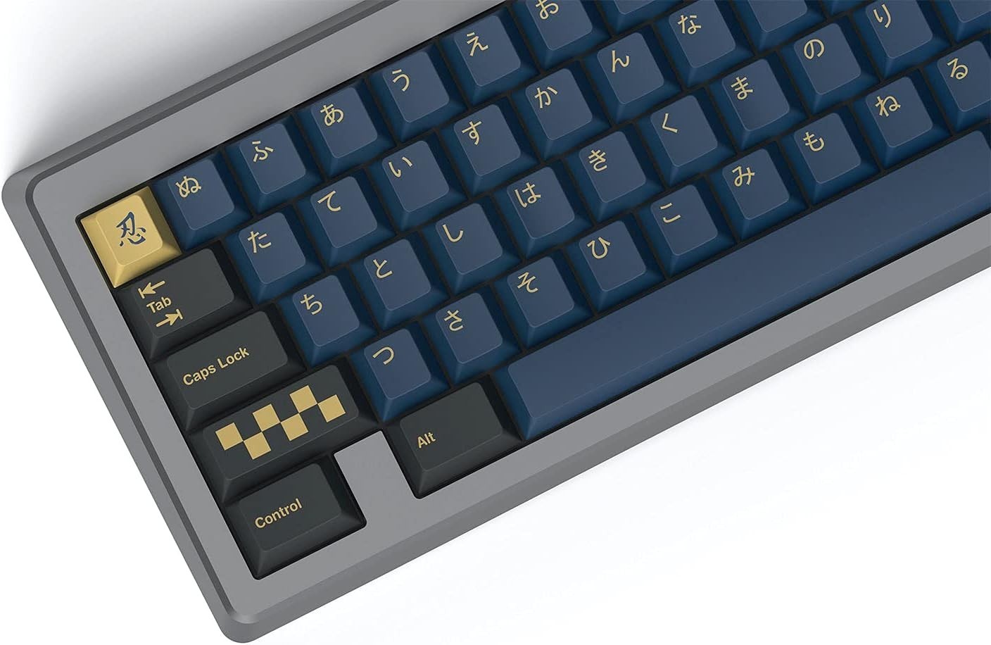 GMK Blue Samurai - Pure Hiragana - Keycaps - by Drop Redsuns