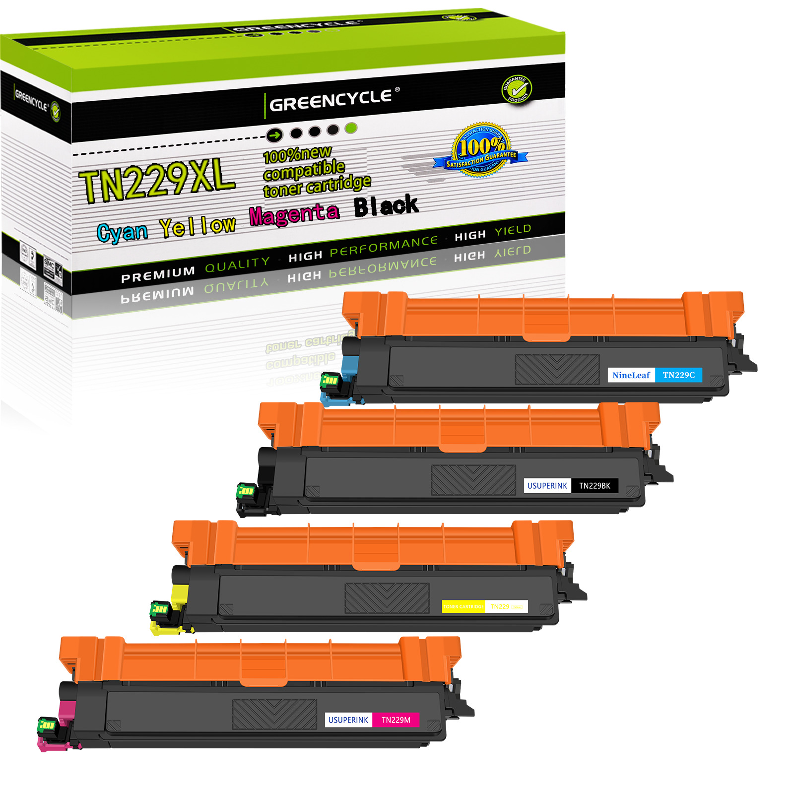 4PK TN229XL Color Toner Cartridge BCYM With Brother MFC-L3780CDW HL-L3295CDW