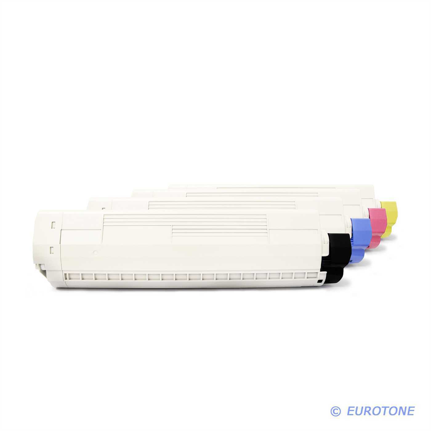 4x Eurotone Eco Cartridge for OKI C-9650-HN C-9800-HN C-9650-HDTN C-9600-N