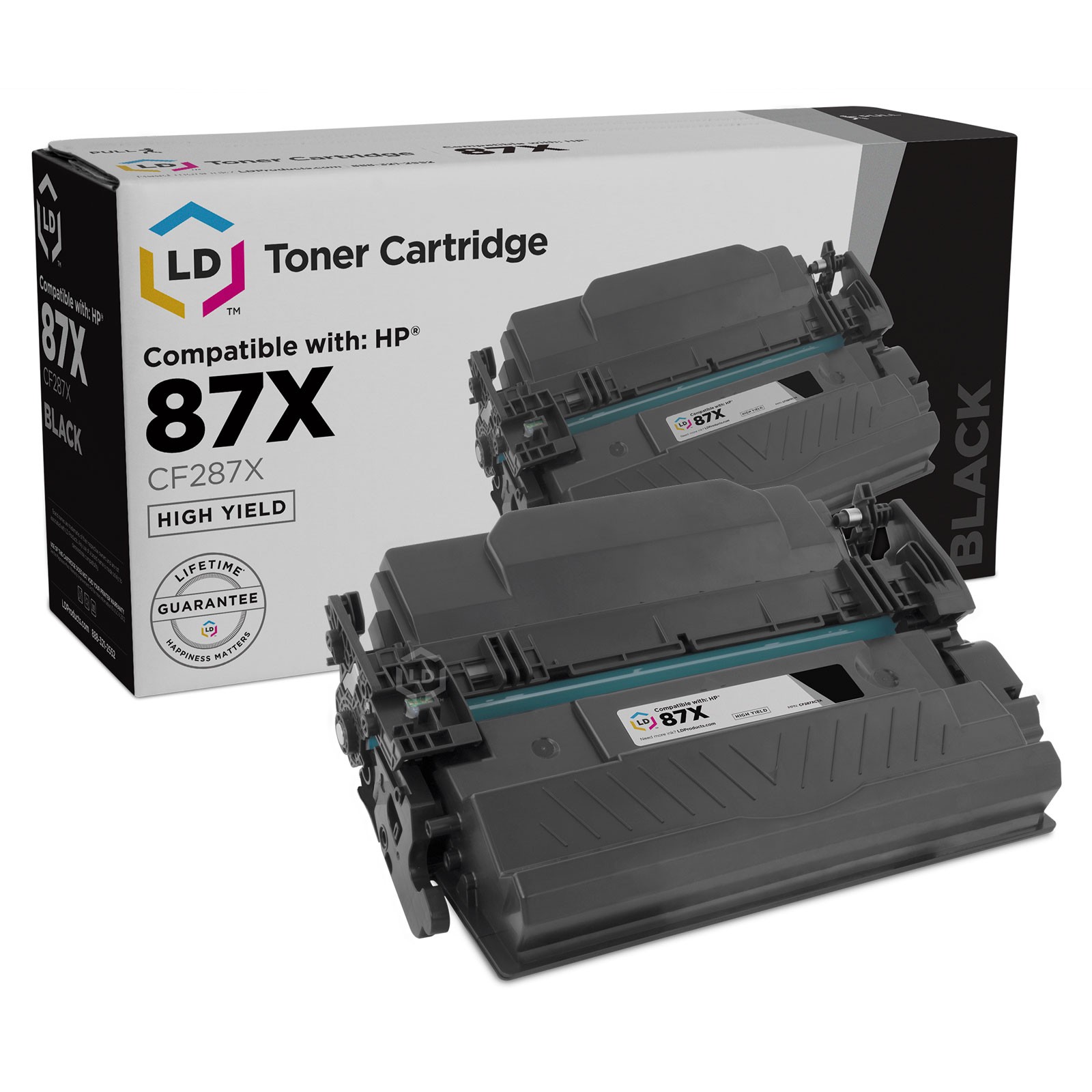 Compatible Toner Cartridge Replacement for HP 87X CF287X High Yield (Black)