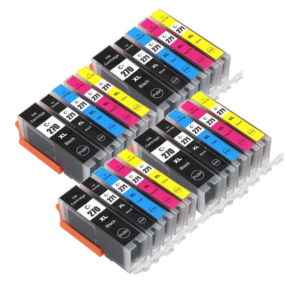 20PK PGI 270 CLI 271 XL Printer Ink Combo for Canon MG6820 MG6821 MG6822 TS5020