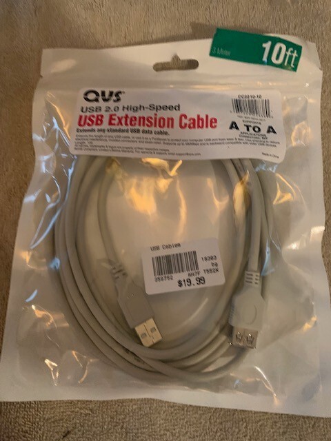 USB 2.0 A Male to A Female Extension Cable Extender Adapter Long Cord