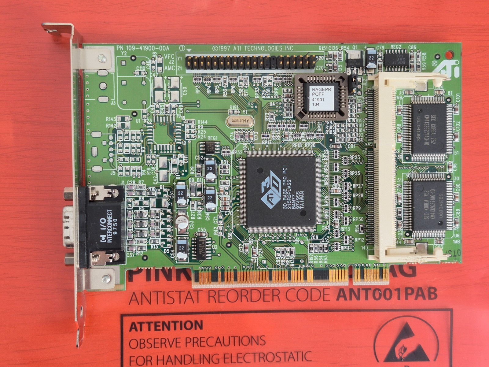 ✅ ATI XPERT@Work PCI Graphics Card ATI 3D Rage Pro Turbo, 4MB ⭐ VINTAGE RETRO PC ⚡
