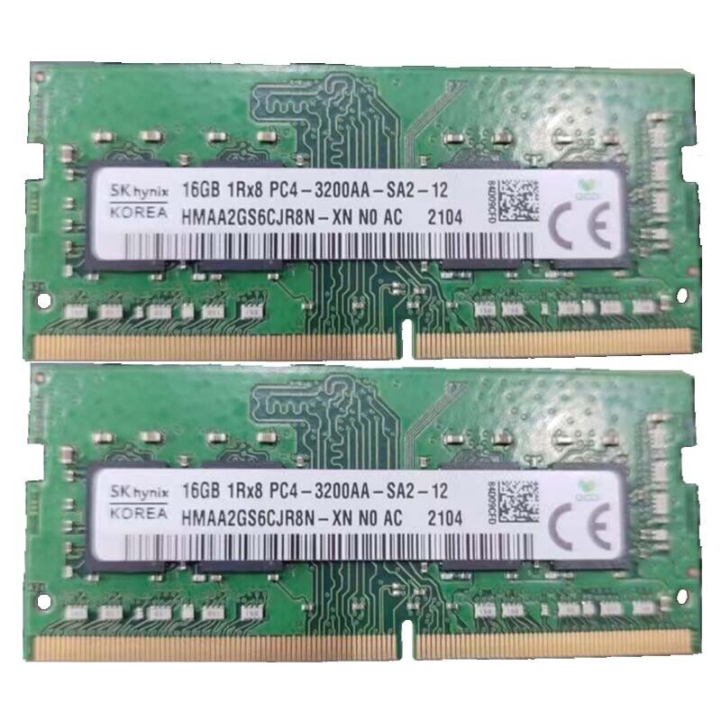 Skhynix 2x16GB 1RX8 DDR4-3200 PC4-3200MHz260pin Laptop SODIMM Memory RAM 1.2V