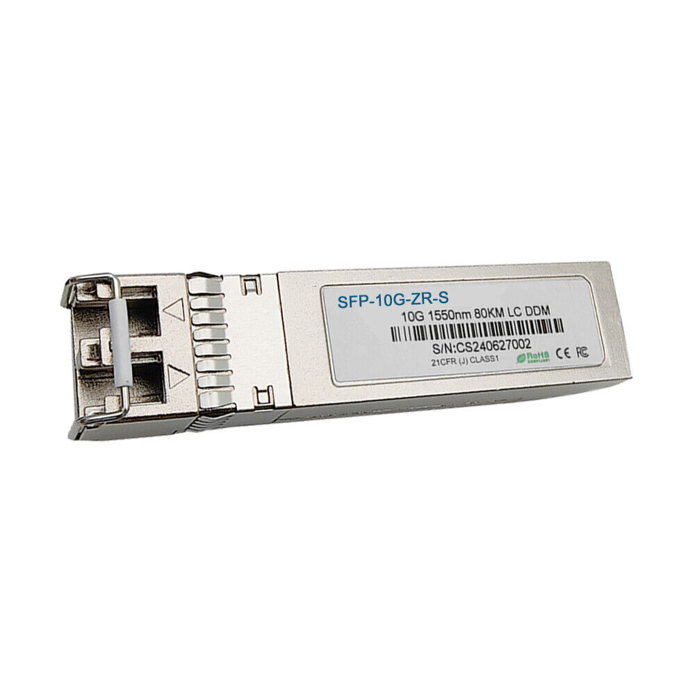 SFP-10G-ZR-S Cisco Compatible 10GBASE ZR SFP+ 1550nm 80km Transceiver