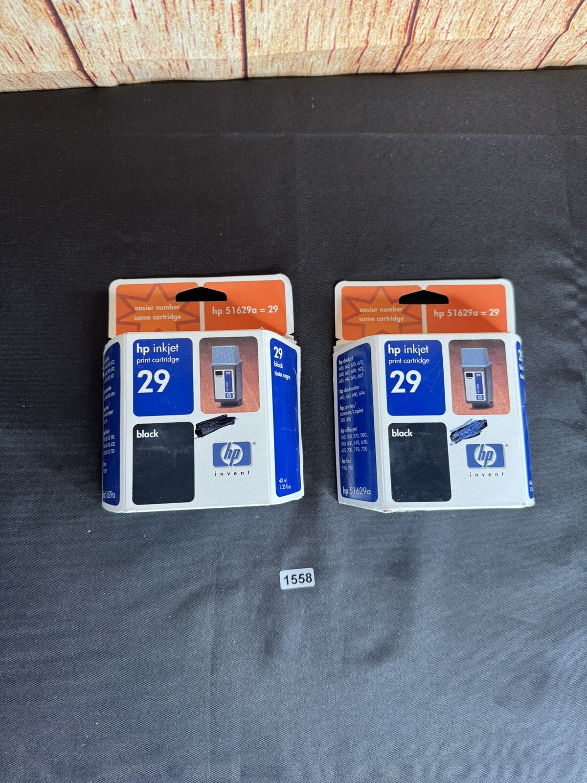 HP Invent Inkjet Ink Cartridge 29 / 51629a Black New In Box EXP July 2003