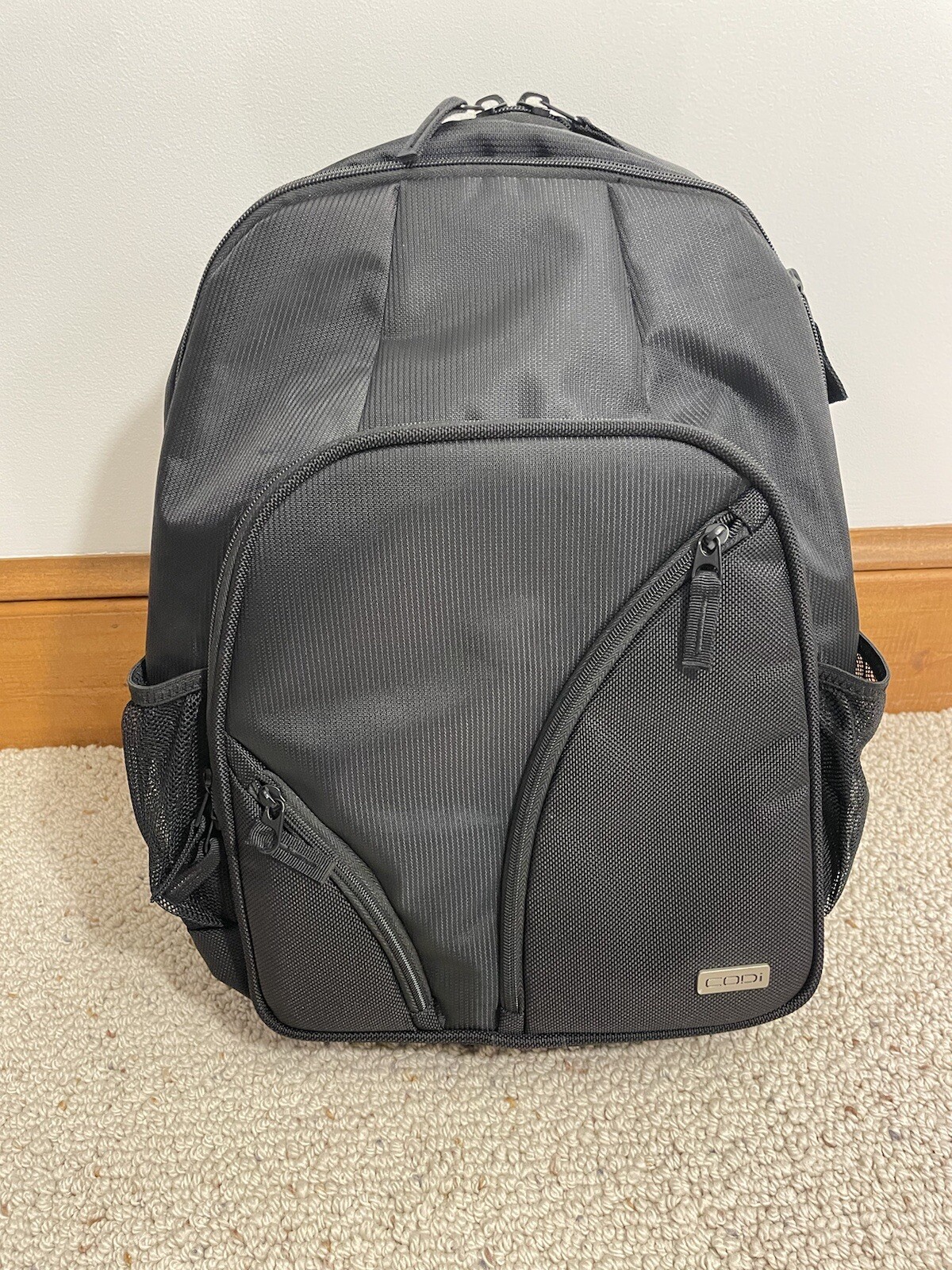 CODi Tri-Pack Ballistic Black Backpack for Laptops Up To 15.6 inch (C7710) NWOT