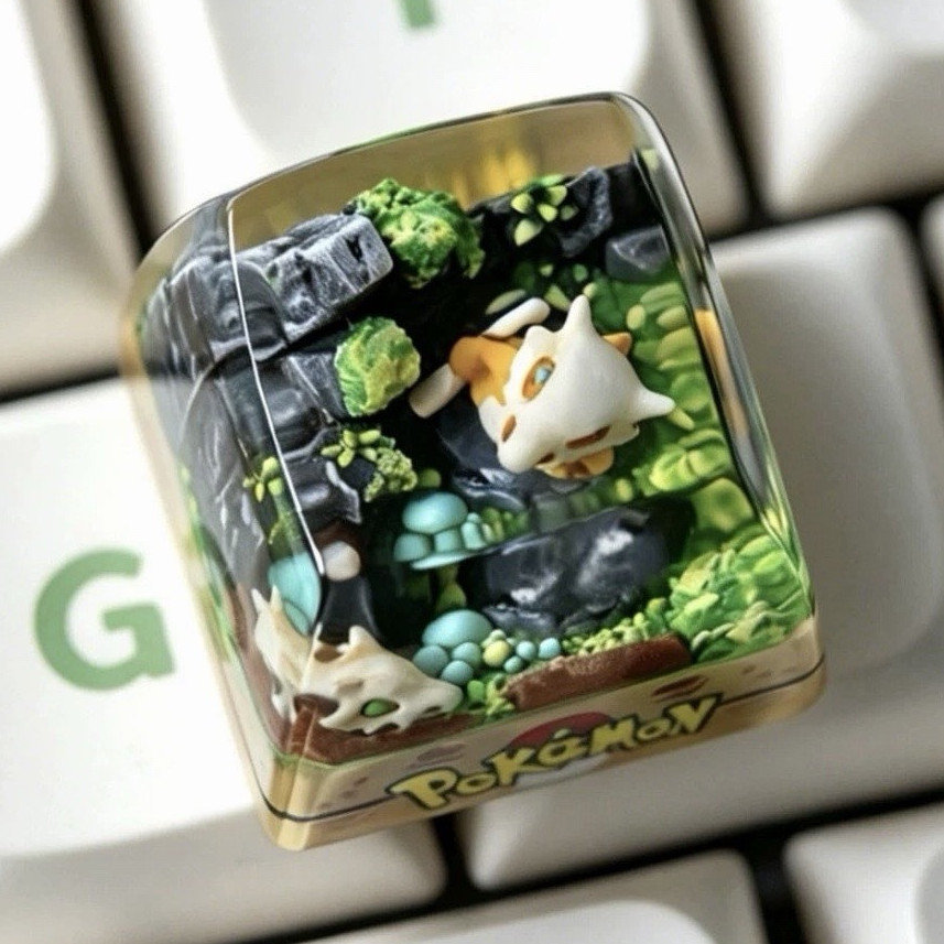 Pokémon Artisan Resin Keyboard Keycap 3D Diorama Multicolor #0104