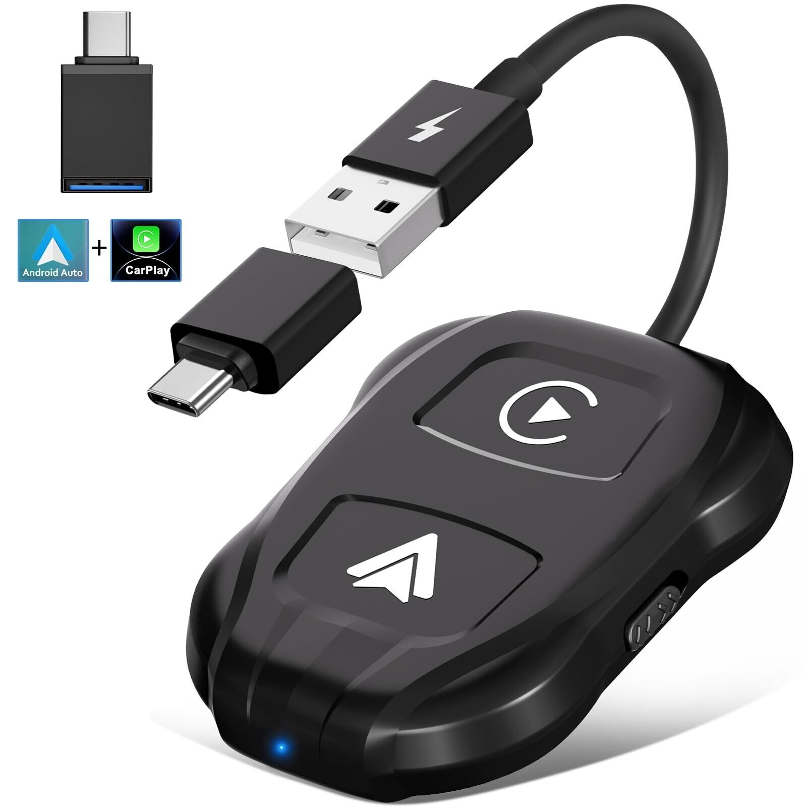 Wireless Carplay Adapter, Bluetooth Car Play Wireless Adapter Andriod Auto fo...