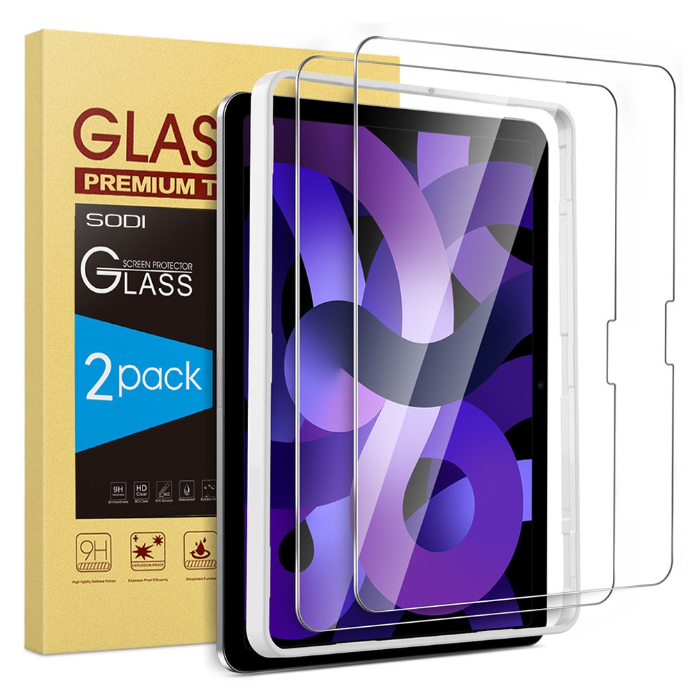 2Pcs Screen Protector Anti-Scratch Tempered Glass Clear for iPad Air 11inch