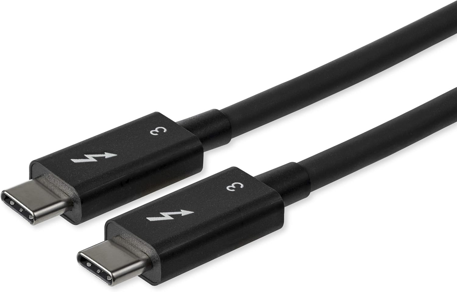 2.6Ft (80Cm) Passive Thunderbolt 3 Cable, 40Gbps, 100W PD, 4K/5K Video, Thunderb