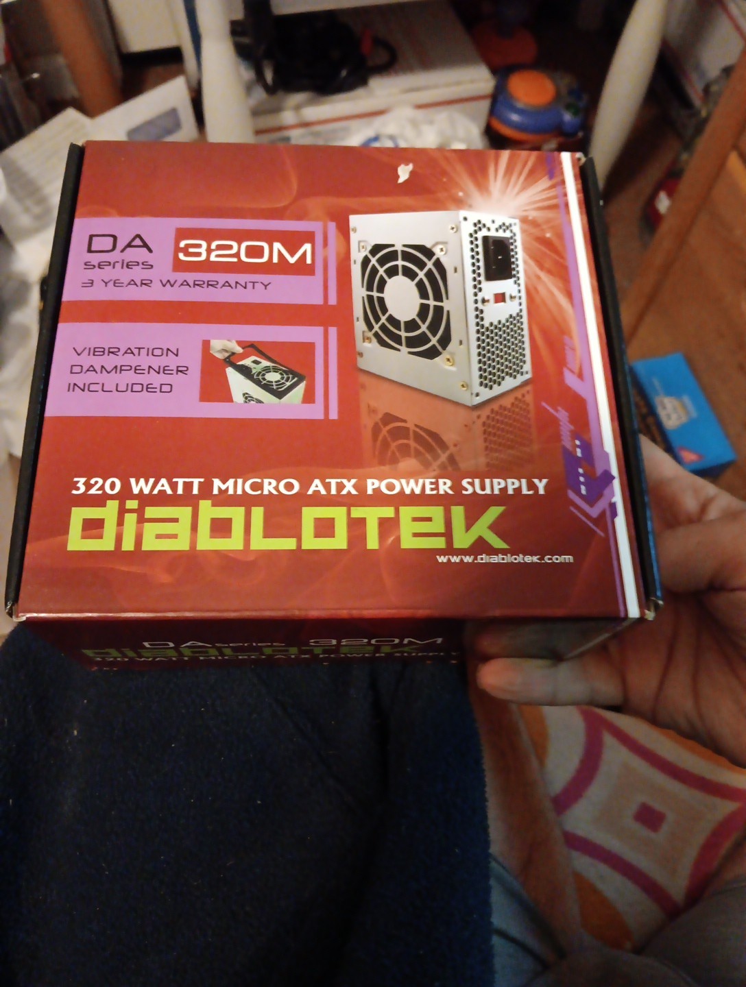 Diablotek Int.Inc DA Series 320Watt Micro ATX Power Supply PSDA 320