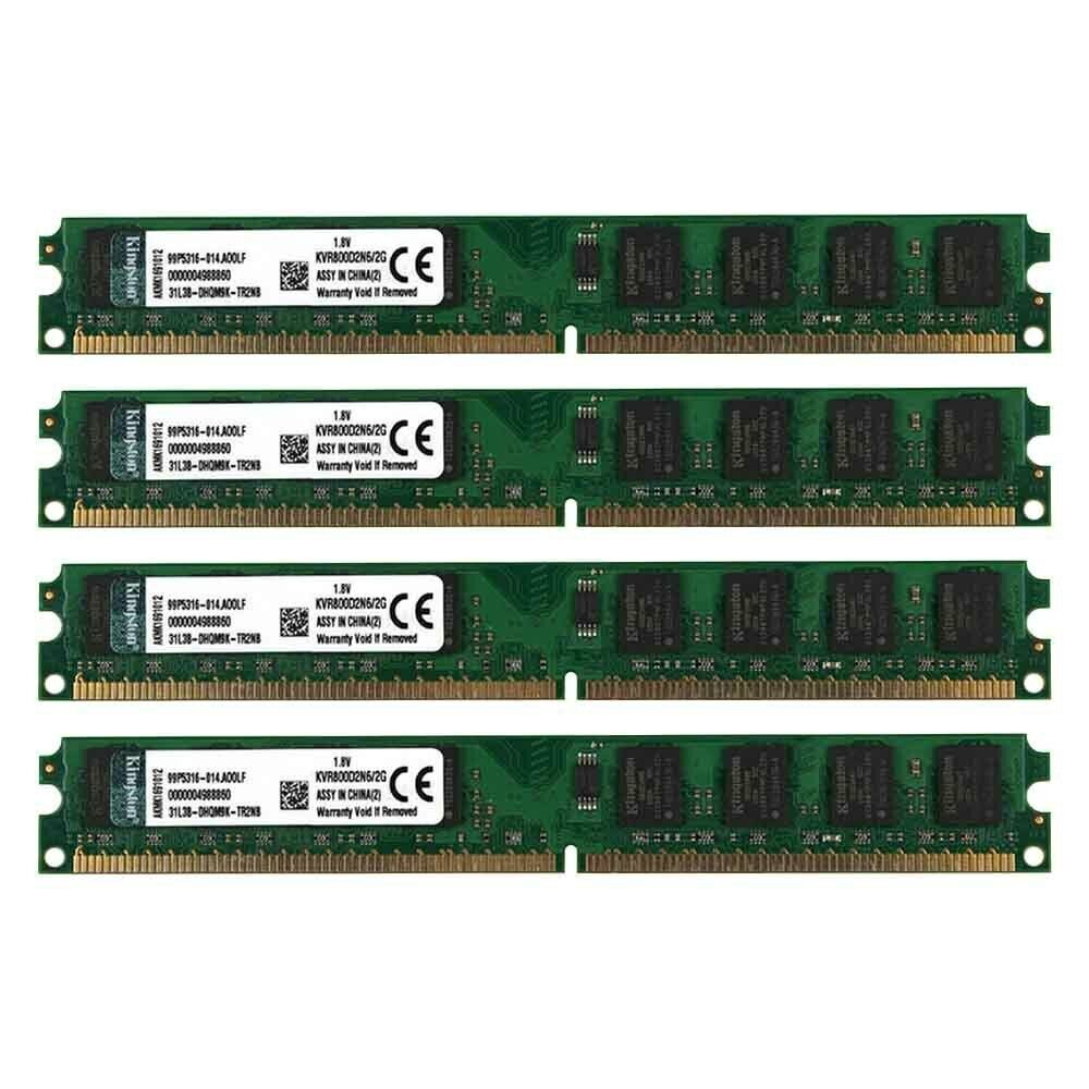 8GB 4x 2GB PC2-6400U DDR2 800mhz RAM For Dell OptiPlex 755 760 960 XPS 410 420