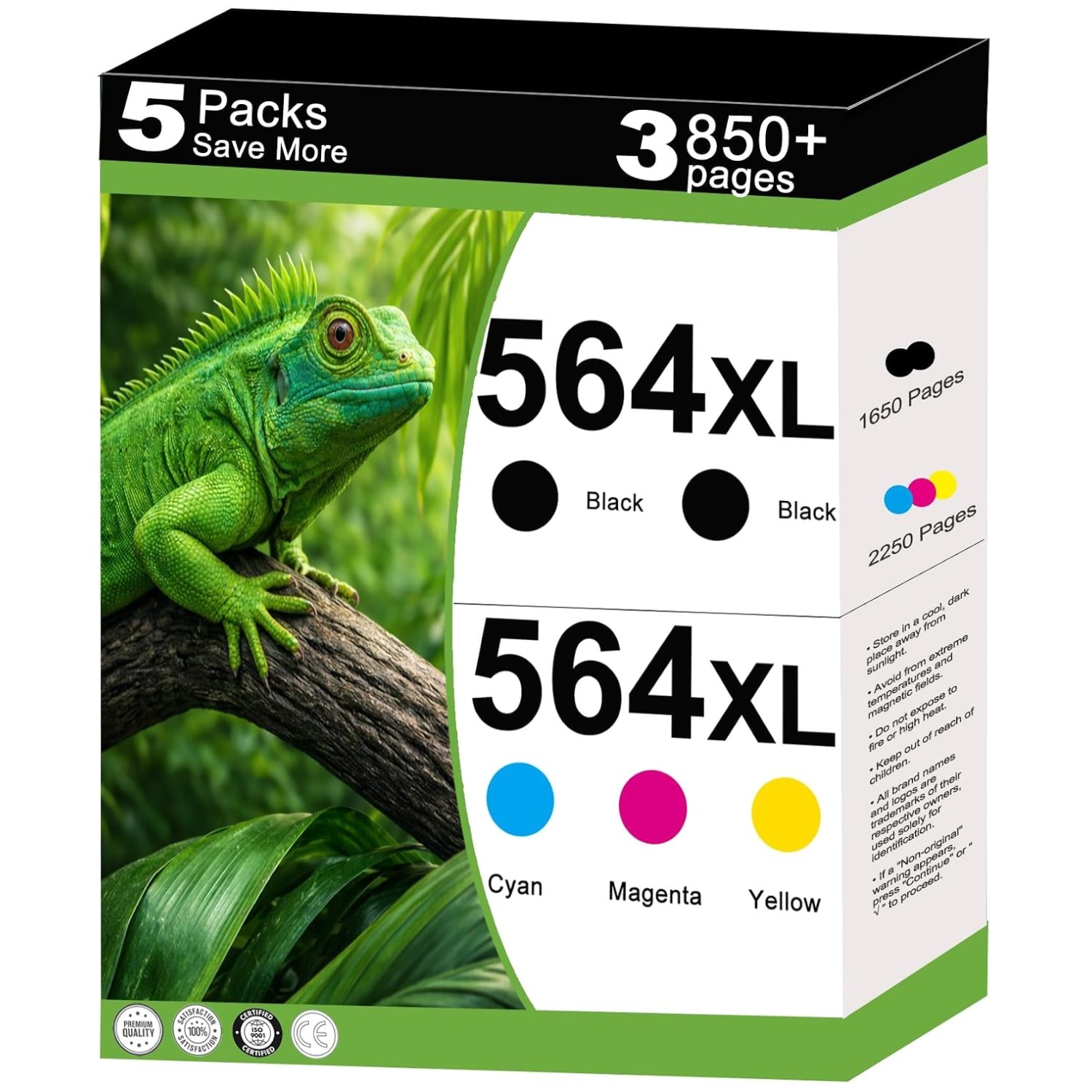 564XL Ink Cartridges Compatible Combo Pack
