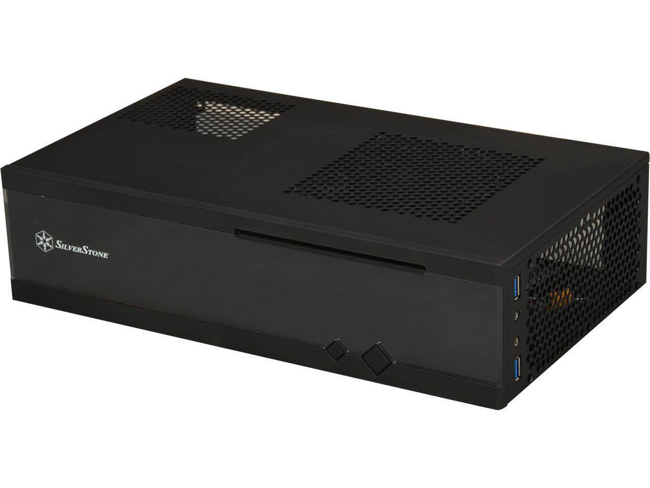 SILVERSTONE Milo series ML05B Black Acrylic Front Panel, 0.8mm SECC body Mini-IT
