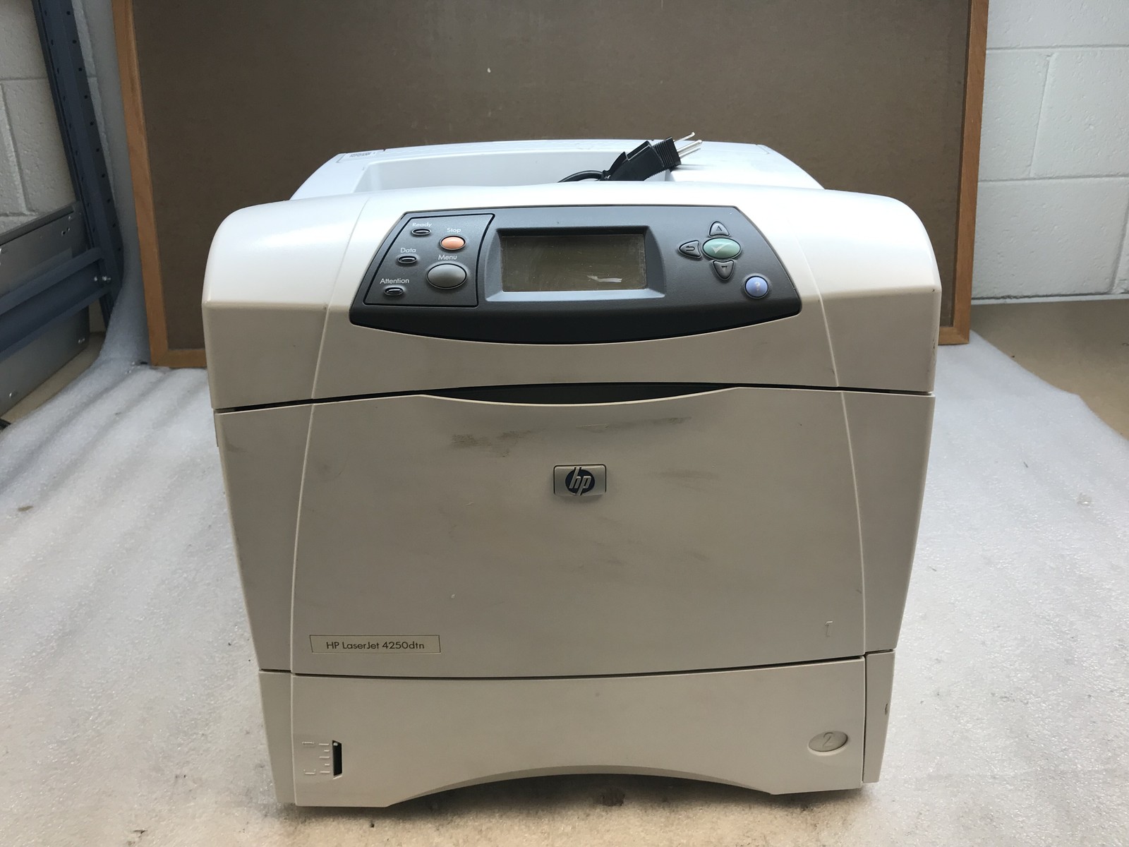 HP LaserJet 4250dtn Laser Printer USB LAN Ethernet 74.5k Pg Ct w/ Cables