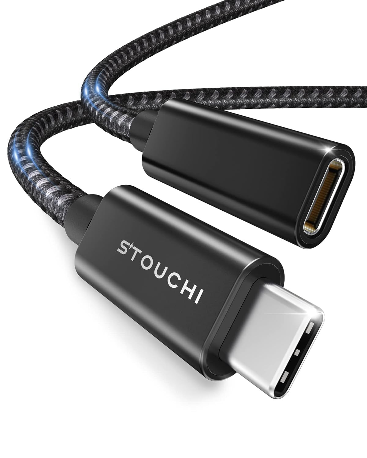 Stouchi USB C Extension Cable 10FT/3M, USB C Extension Cable Type C 3.1 Male to