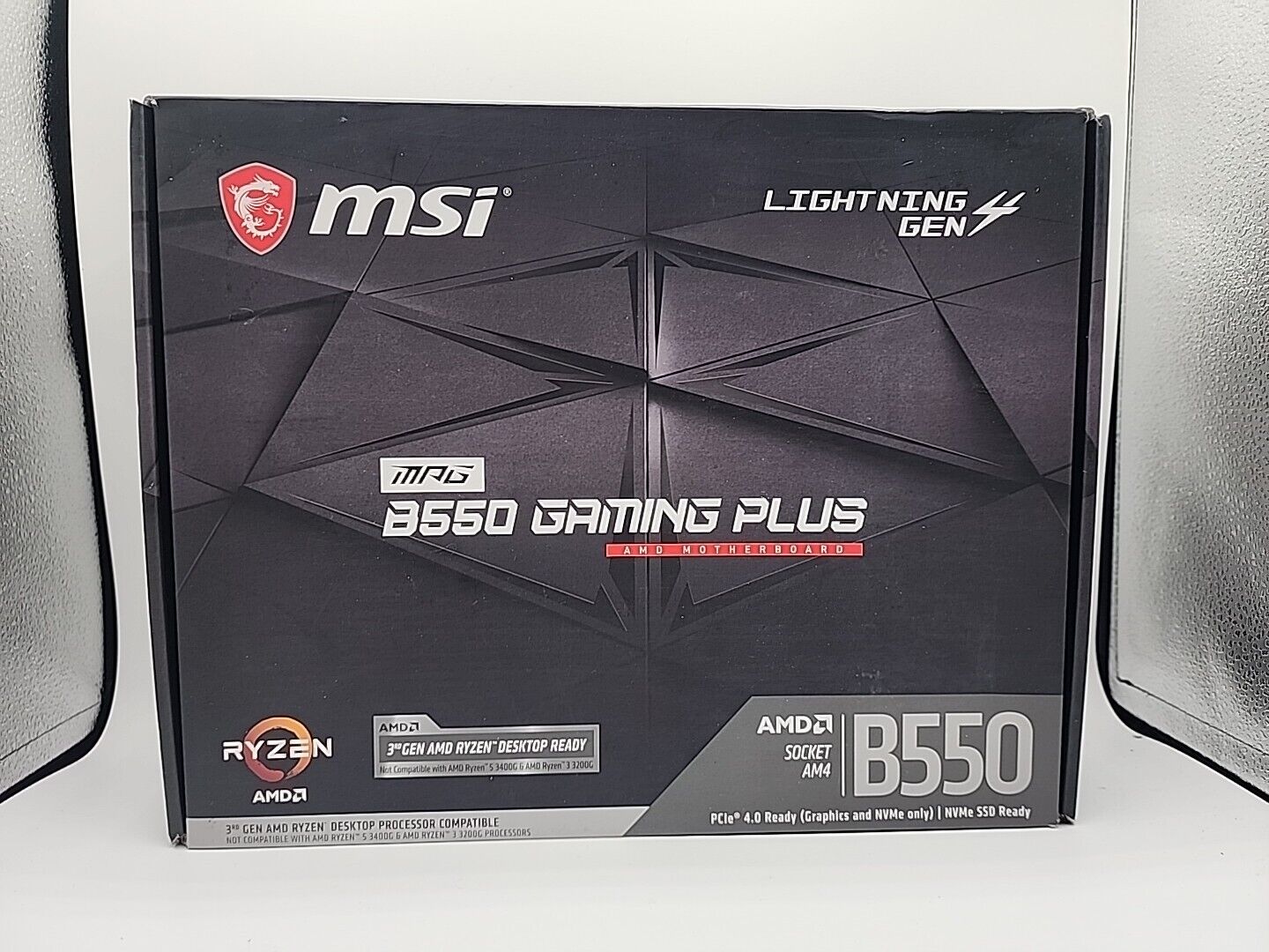 MSI MPG B550 Gaming Plus Desktop Motherboard - Black OPEN BOX