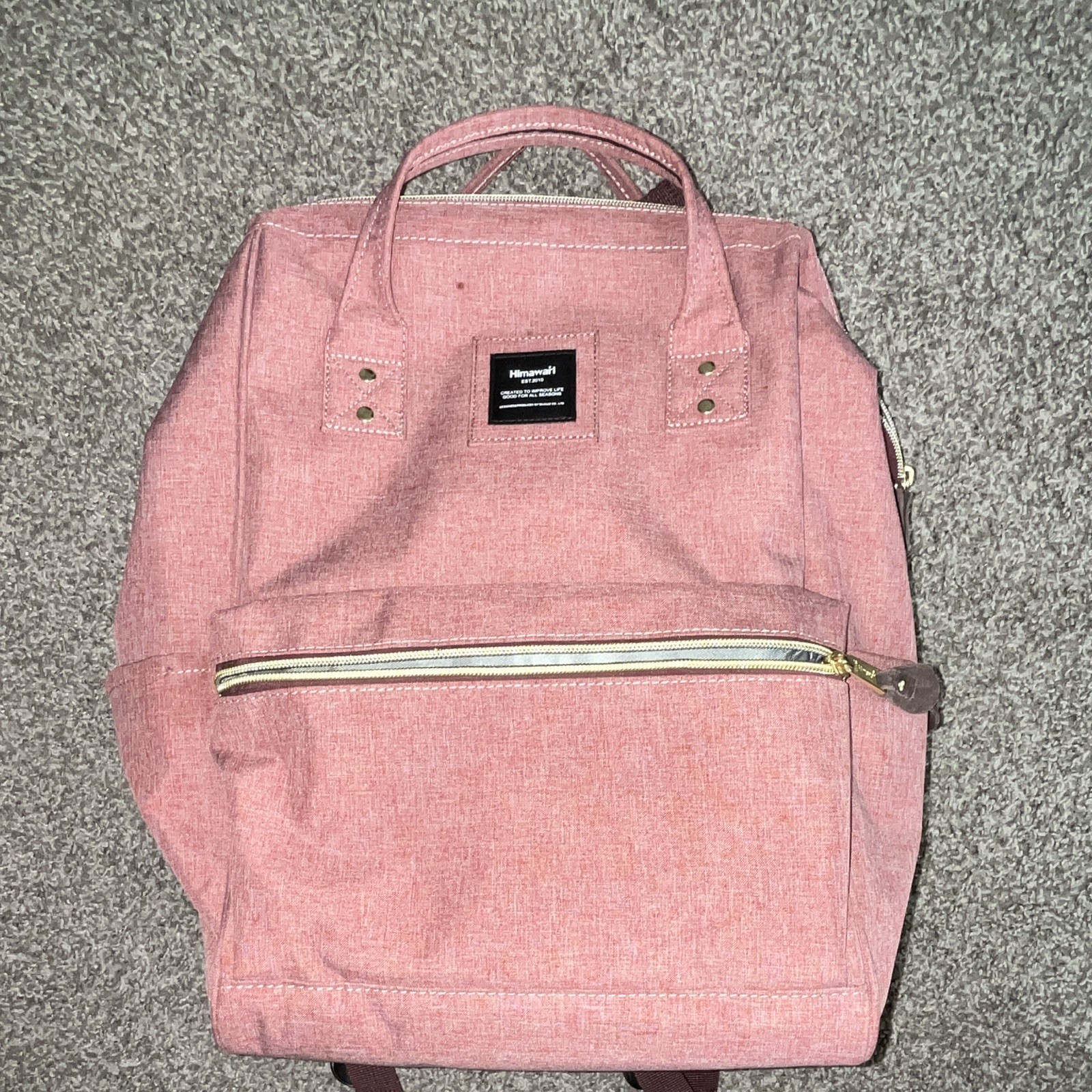 Himawari Pink Travel Laptop Backpack Bag
