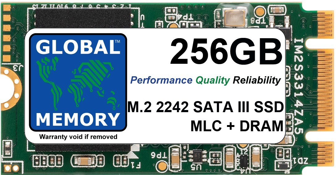 256GB M.2 2242 NGFF SATA 3 MLC WITH DRAM SSD - INDUSTRIAL GRADE ULTRA RELIABLE