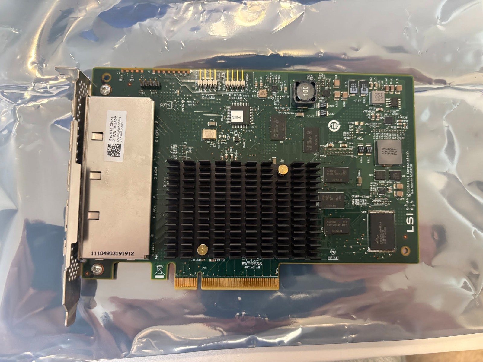 Dell LSI SAS 9201-16e 16-Port 6Gb/s External SAS HBA IT Mode ZFS TrueNAS unRAID