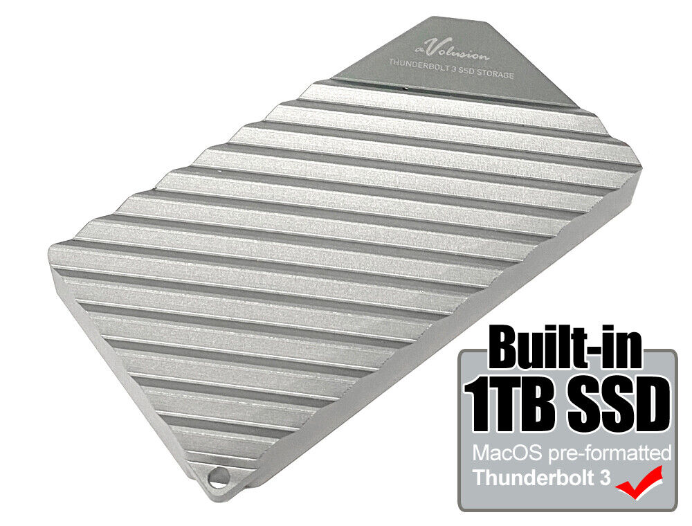 New Avolusion 1TB Thunderbolt 3 Portable External SSD for Macbook, Mac Pro, iMac