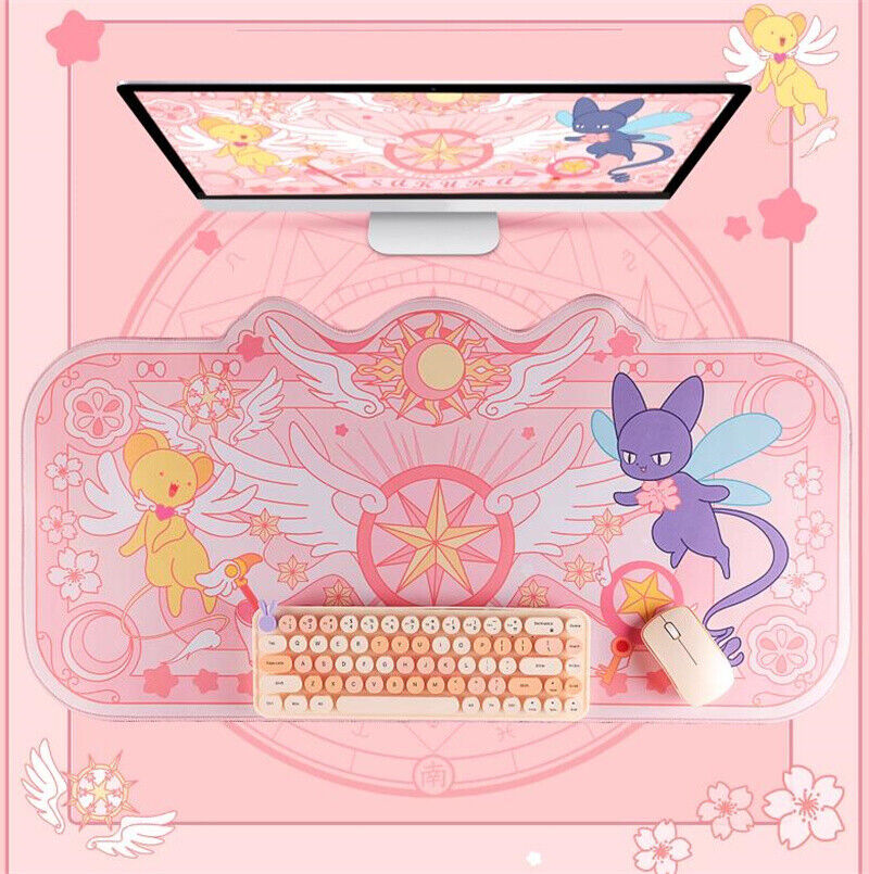 Anime Card Captor Sakura Cute Pink Mousepad Desk Mat Table Pad Girl Gift