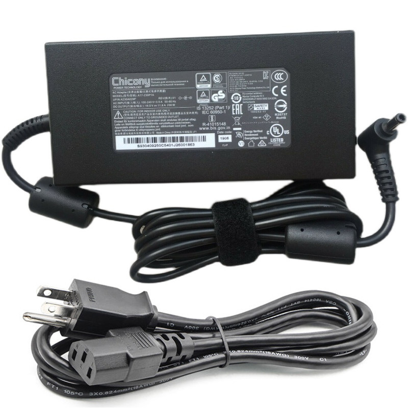 Genuine 230W Power Adapter for CyberPowerPC 17.3" Tracer III Slim VR GT417SVR900