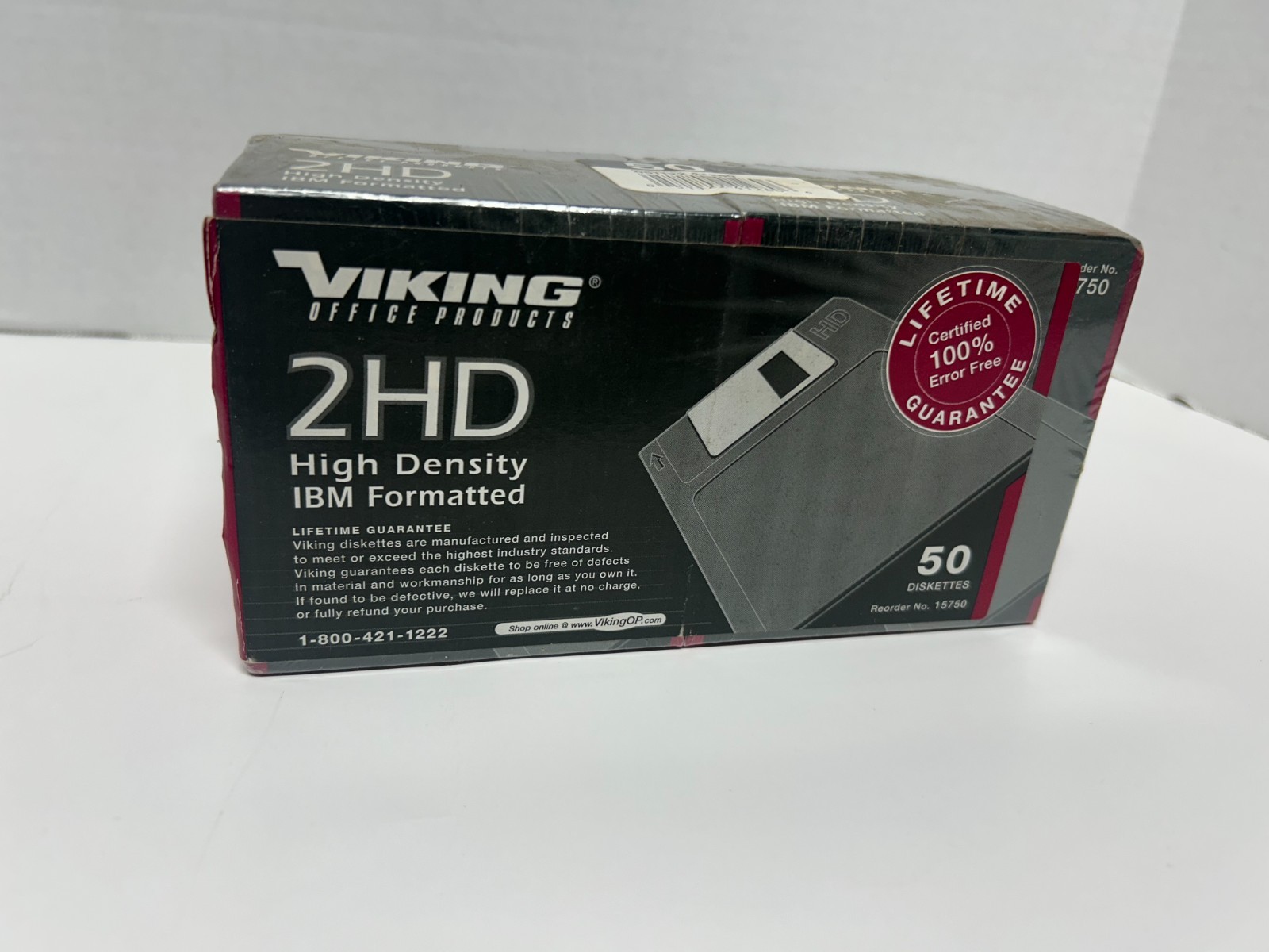 50 PACK Viking 2HD High Density IBM Formatted Floppy Diskettes - NEW NOS