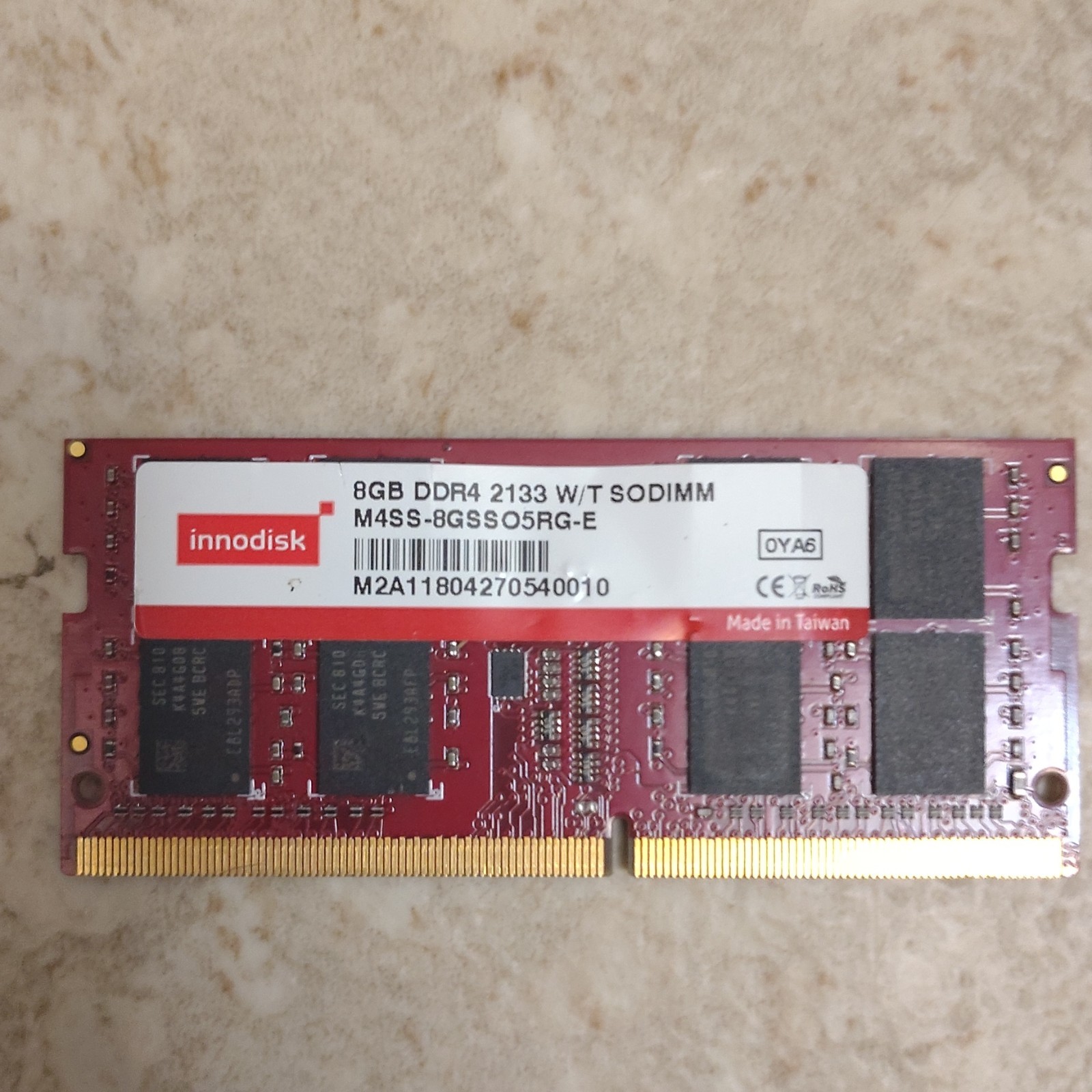Innodisk 8GB DDR4-2133 SO-DIMM RAM M4SS-8GSS05RG-E 260-Pin Memory Module