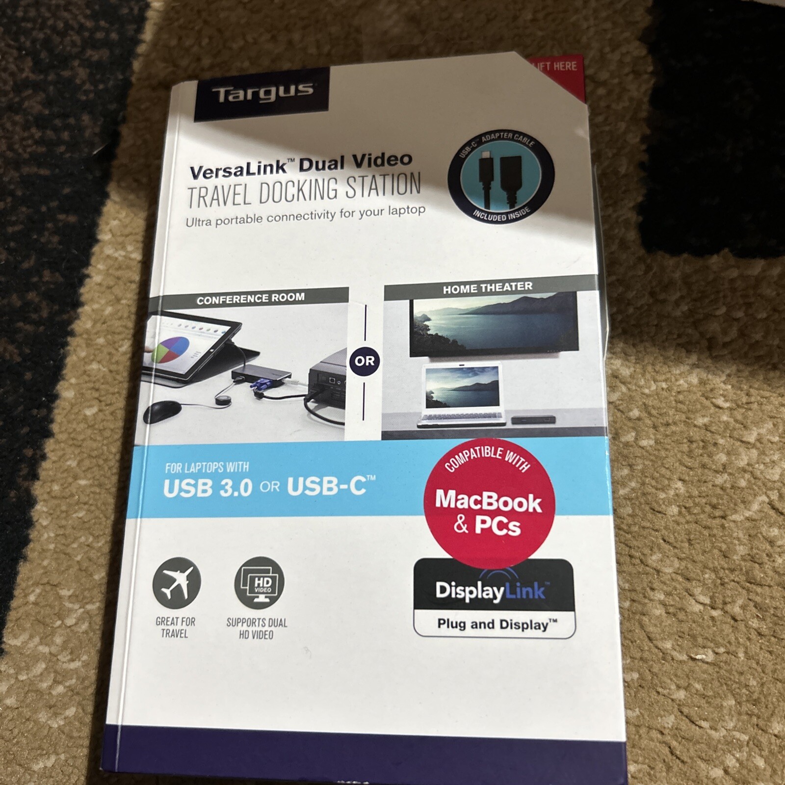 Targus DSU100US VersaLink Dual Video Travel Docking Station NEW