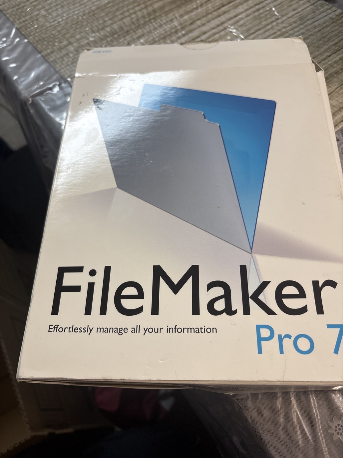 FileMaker Pro 7 Vintage PC Mac Database Software Full Version Box Set Untested
