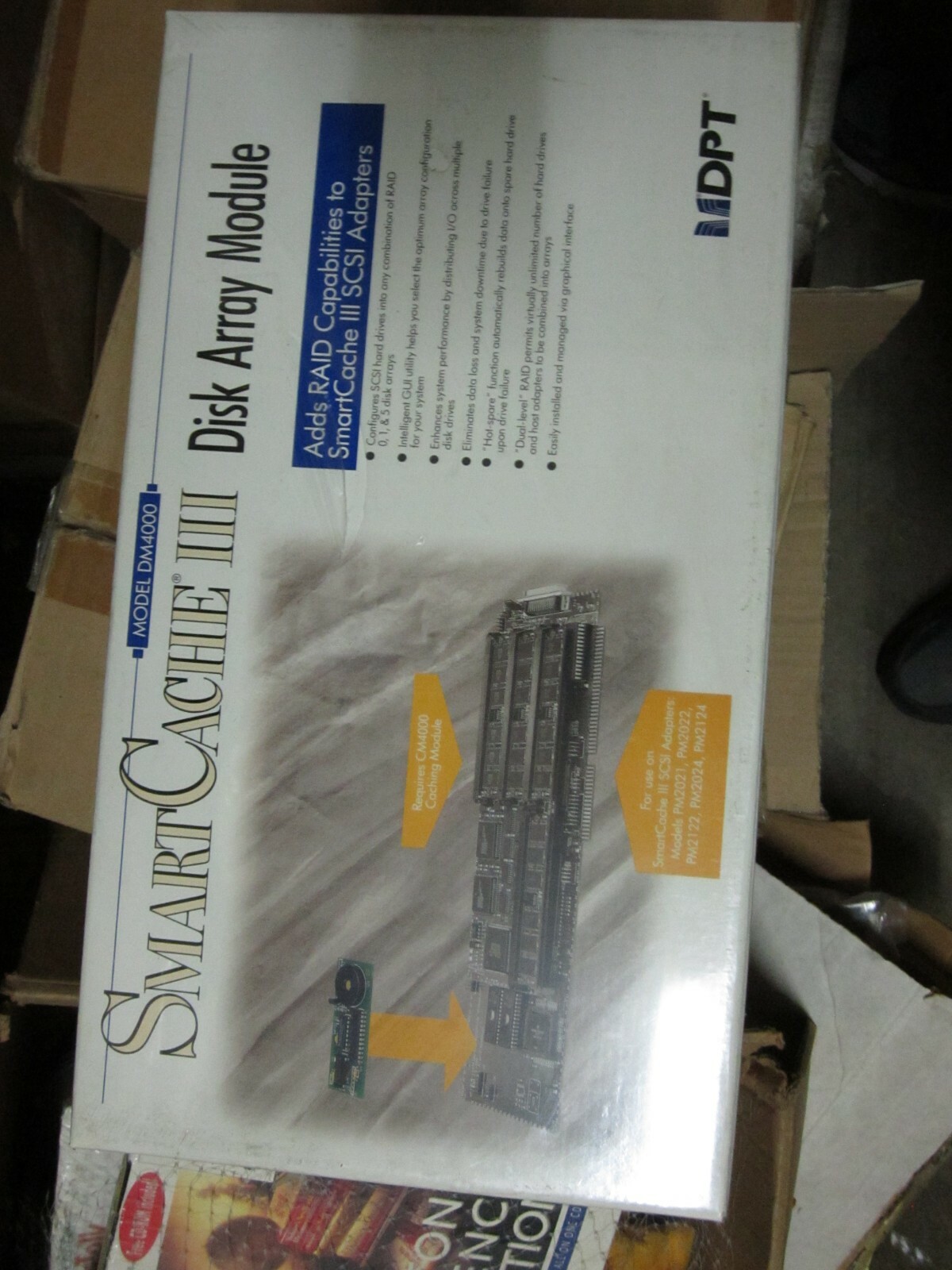DPT EISA SCSI ADAPTER CARD SMART CACHE III Disk array module dm4000 NEW NIB