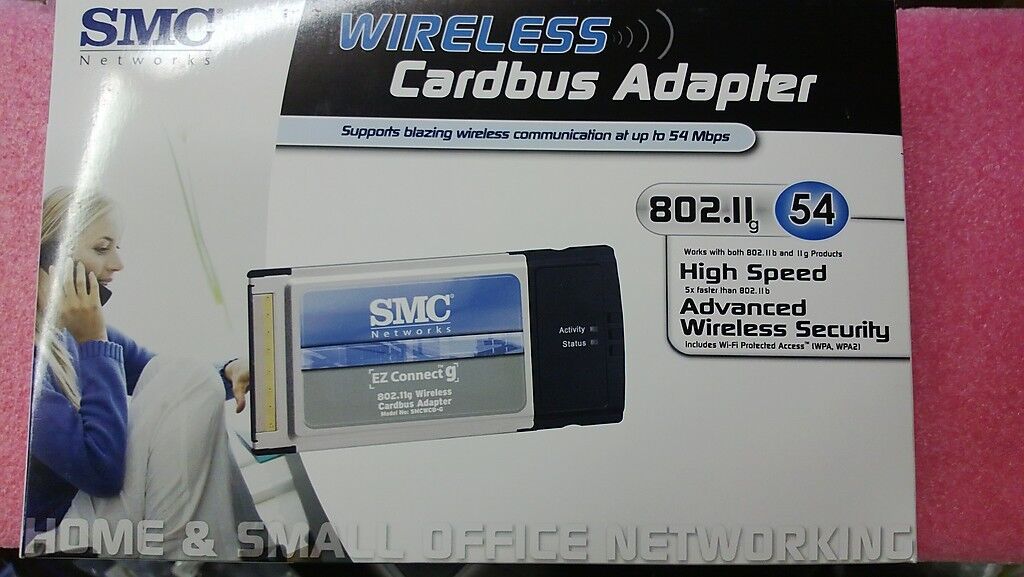 3 NEW SMC SMCWCB-G Wireless Cardbus Adapters 54 Mbps  WIN. 98 /2000 / XP / VISTA
