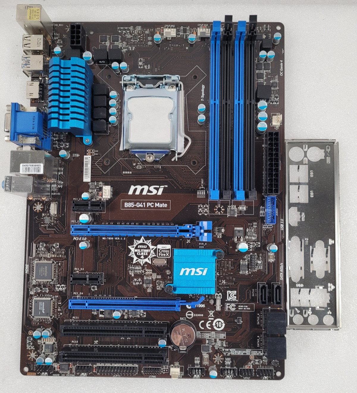 MSI B85-G41 PC Mate Motherboard Mainboard Intel B85 LGA1150 DDR3 VGA With a I/O