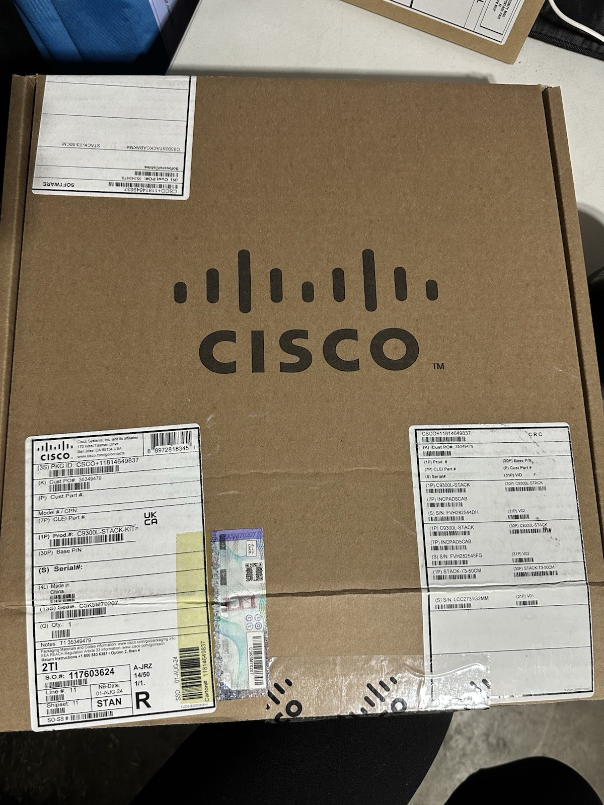 Cisco Network Stacking Cables Open Box. Brand New Never Used
